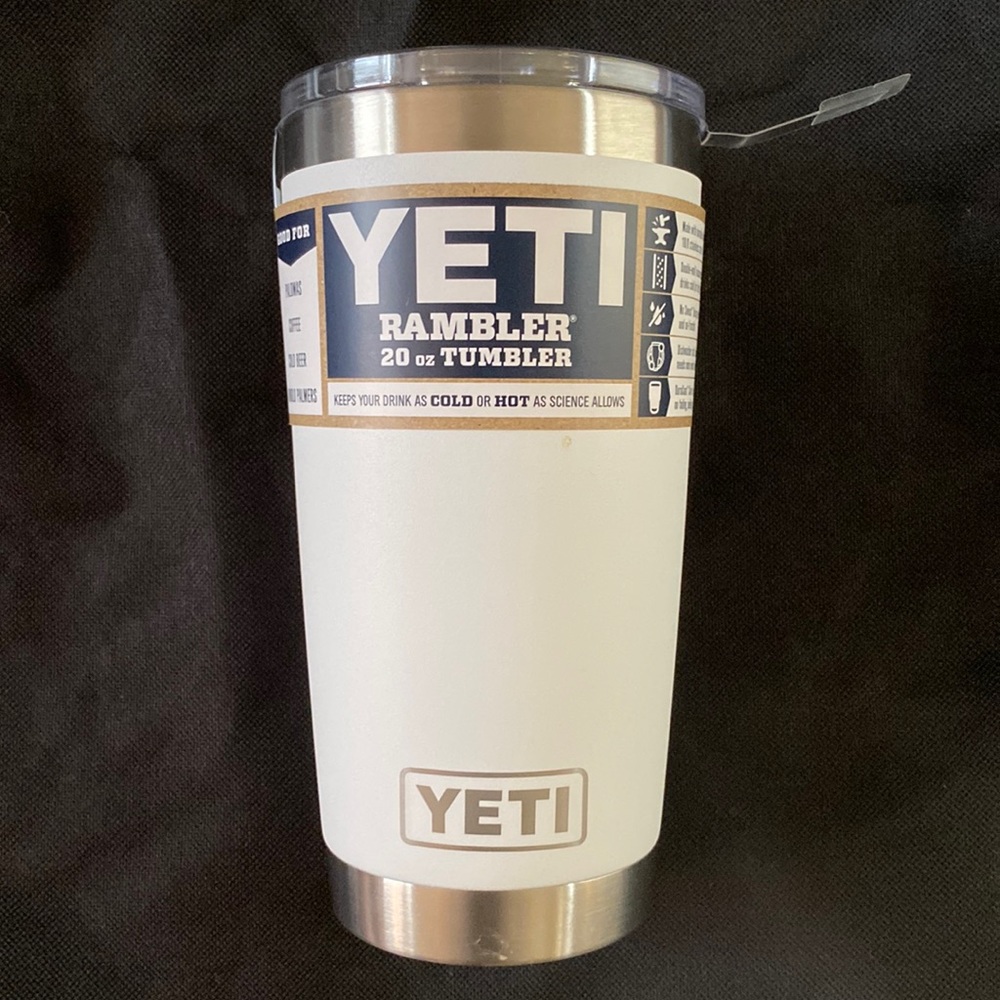 Yeti Rambler 20oz Tumbler - white - New with Tags